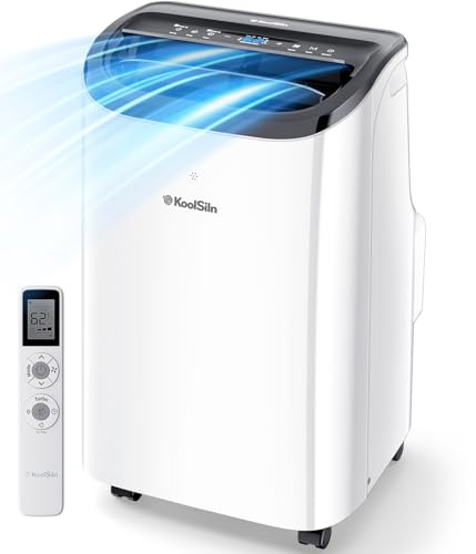 Condizionatore portatile 12.000 BTU, ventilatore di raffreddamento 3 in 1 deumidificatore per ambienti fino a 500 m², telecomando e kit finestra inclusi