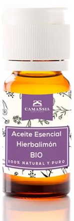 Camassia Aceite Esencial Hierbalimón (Lemongrass) BIO | Aceites esenciales | Cymbopogon flexuosus - 100% natural y puro de agricultura ecológica | 50ml