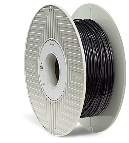 Verbatim Tefabloc TPE-Filament 3D-Druck, 2,85mm, 500g, Thermoplastisches Hochleistungs-Polyesterelastomer zur Materialextrusion, 3D-Drucker, 3D-Stift, Druck-Filament aus TPE schwarz