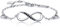 Billie Bijoux Infinity Unendlichkeit Symbol Damen Armband 925 Sterling Silber Zirkonia Armkette Verstellbar Charm Armband or Mother's Day (schwarz)