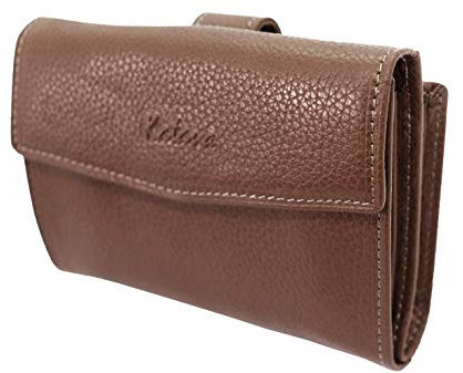 KATANA Porte Monnaie Femme en Cuir réf 953109 Taille Moyenne (10 Couleurs Disponible) (Marron)