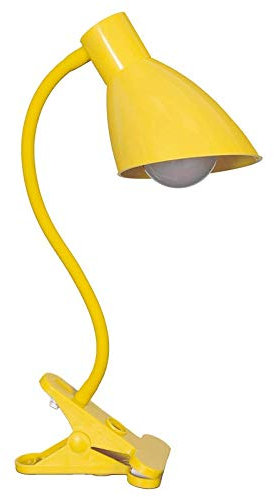 TECNOLUX EURO - LAMPE DE TABLE HOSE LE MODÈLE CLAMP COULEUR JAUNE Seule une ampoule LED 5w peut être utilisée.
