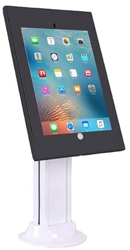 Allcam IPA2603 Anti-theft Screw Down Countertop Kiosk Desk Tablet Stand in Black, compatible with 9.7 iPad/iPad Air
