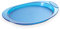 Omada Design Vassoio da Portata Resistente 52cm x 35,5cm, interno antigraffio, lavabile in lavastoviglie, Made in Italy, linea Happy Drink, Turchese