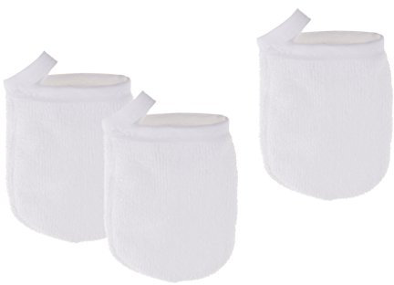3 pièces En Démaquillant En Microfibre, Lingette Nettoyante Pour - Blanc