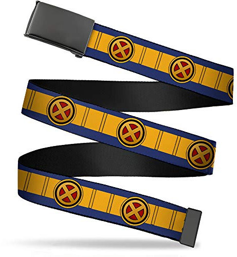 Buckle-Down Unisex Erwachsene Web X-men Cyclops 3,2 cm Gürtel X-men Cyclops 3,25 cm breit – passend bis Hosengröße 42 US