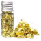 Feuille d'or comestible - 2 pièces - 10 ml - Flocons d'or comestibles - Décoration de masque à - Feuille d'or - Décoration de gâteau au chocolat