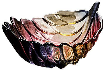 YRHH Obstschale Obstschale, Glas Dessertschalen Obstteller Nordic Dekorative Schalen Salatschüsseln Snackplatte Für Den Haushalt Obstkorb-19 * 13.5 * 7Cm