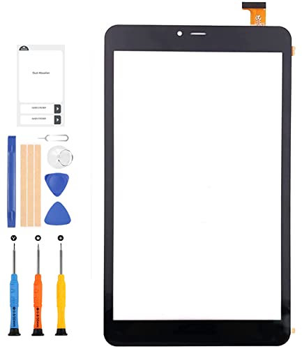 LADYSON Ersatzbildschirm für iGET Smart G81H, 20,3 cm (8 Zoll) Touchscreen, Digitizer, Sensor, Glas, Volllinse, Teile mit gratis Werkzeug