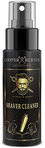 Scherkopfreiniger | Feinmechanikreiniger als Scherkopf Reinigungsspray für Haarschneidemaschine, Tierhaarentferner & Rasierer Trimmer | Rasierer Reiniger für Friseurbedarf von COOPER & BURTON 100 ML