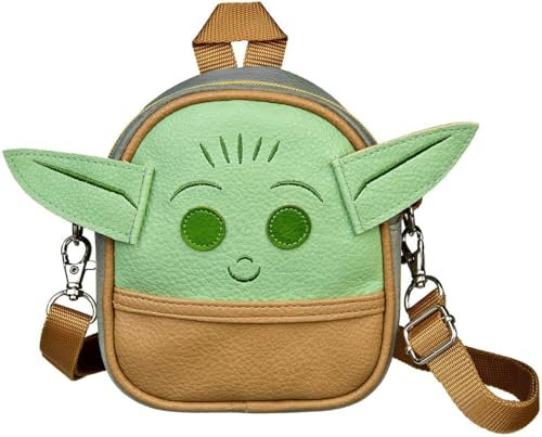 Star Wars Kinder Rucksack Grün/Braun 1 Liter 1.6 kg Polyurethan Handtasche Klein