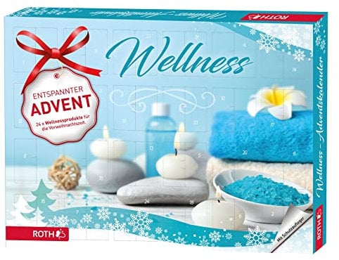 ROTH Wellness-Adventskalender 'Nimm Dir Zeit' mit 24 Wellnessartikeln für eine entspannte Adventszeit