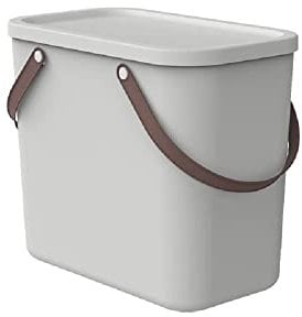 Rotho Albula Aufbewahrungsbox 25l mit Deckel, Kunststoff (PP recycelt), weiss, 25l (40.0 x 23.5 x 34.0 cm), Nicht zutreffend