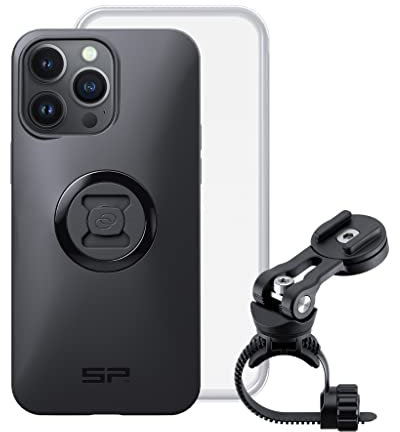 SP CONNECT Fahrrad-Handyhalterung für iPhone 14 Pro Max | Wasserdichter Handyhalter für Fahrradlenker | Fahrradhandyhalterungen für alle Smartphone Handys wie iPhone Samsung