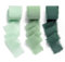 AOKSUNOVA Geschenkband Chiffon Grün 38mm Geschenkbänder Breit Chiffonband Stoffband Geschenk Band