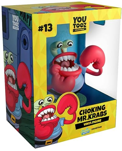 Youtooz You Tooz Choking Mr Krabs 3.6 Inch Vinyl, Official Licensed Choking Mr. Krabs Collectible from Spongebob Squarepants Spongebob Squarepants Collection