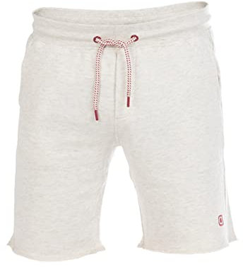 riverso Herren Sweat Short RIVMax Kurze Sweatshorts Bermuda Sommer Sport Shorts Baumwolle Beige M, Größe:M, Farbe:Light Beige Melange