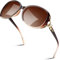 Sunier Sonnenbrille Damen Polarisiert Trendy Groß Übergroße Klassische Vintage Oversize Sonnenbrille Frauen mit 100% UV400 Schutz