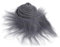 Furry Faux Precut Strips 2x60 Zoll Kunstleder Plüsch Dunkelgrau Pelz Fell Stoff Fluffy Craft Plüschstoff fur Gnome Beard Santa Hair Dwarf DIY Dekoration Kunstfell Basteln Weihnachts Kunstfellband