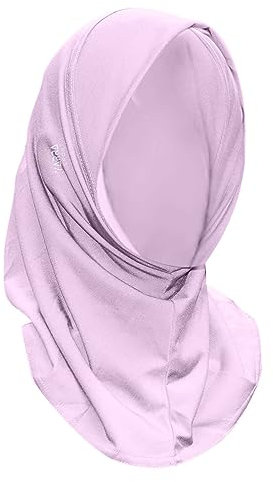 Yarrasport Sport Hijab zum Anziehen - Burkini Damen Muslim Khimar Praktisch und Stylisch Schleier für Sport, Rosa, One Size