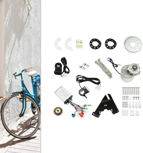 Elektrischer Bürstenloser Motor Set,250W/350W Umbau Installation Kit für passt Räder innerhalb von 27 Zoll Durchmesser und Hinterradtrommeln innerhalb von 1,37 Zoll Durchmesser (Daumenknopf, 24V)