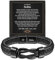 YELUWA Mutter Sohn Armband, Sohn Geschenk von Mama, Armband für Meinen Sohn mit Gravur Sohn, Sohn Armband von Mama Papa, Geschenke für Jungen, 18. Geburtstag Junge, Herren Lederarmband Geschenk