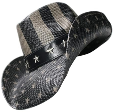 Hut für Herren, trendiger Hut, amerikanische Flagge am Stiel, Sommerhut, Sommeranzug, Kostüm, Hut, Herren, Sonnenhut, wie abgebildet, 18 Years