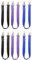 Elastische Beingurte für Pferdedecken, Pferdedecke, Ersatz-Beingurt (6, 2 Schwarz, 2 Blau, 2 Violett), 6 Stück