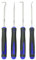 ZOKJSW Präzisions-Haken- und Dietrich-Set zum Entfernen von Schläuchen und Dichtungen, 4-teilig (Blau)