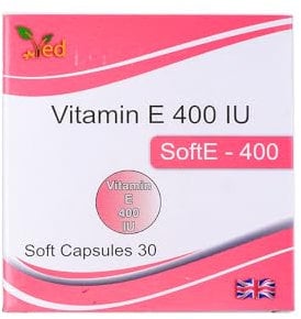 VED Vitamin-E 400 IU SOFTGEL Capsule | 30 Days Supply
