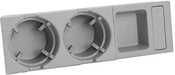 RIXENT Car Center Console Water Cup Holder Beverage Bottle Holder Coin Tray, for BMW, 3 Series E46 323i 318I 320I 98-06 51168217953 Cup Holder(Grey)
