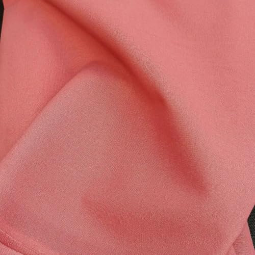 Tissu Coton Uni Oeko-Tex® - au Mètre - Largeur 150cm 120g/m² - Choix de 18 Coloris (Rose Bonbon)