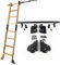 Robuste Rollleiter, Gleitschiene, Hardware-Set, Bücherregal, Lager, mobile Leiter, Schienen-Set, 500 cm