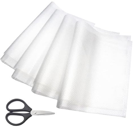 SHENSAIGO 8 Stück Antibakterielle Kühlschrankmatten, Kühlschrank Matten Weiß, rutschfest Kühlschrankeinlagen, DIY Zuschneidbar Kühlschrank Pad für Schubladenmatte Schuhmatte Schrank (29x45cm)