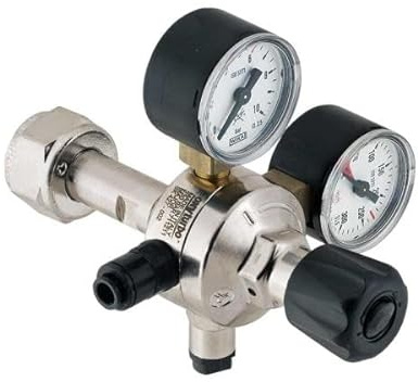 GASFRIGO® - Riduttore di pressione CO2 alimentare - riduttore di pressione per bombole CO2 alimentare ricaricabili - made in Italy