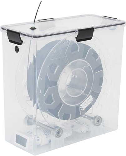Scatola di stoccaggio del filamento, scatola dell'essiccatore di filamenti trasparente spolvera per resistenza all'umidità in plastica sigillata stampante 3D a secco per la casa