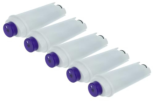 vhbw 5X Water Filter Replacement for De Longhi 9310926 for Coffee Machine, Espresso Machine - White