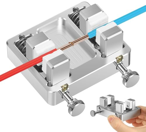 Electric Wire Welding Fixture Heavy-Duty Aluminum Alloy DIY Welding Tool Heat-Resistant Ceramic Soldering Clip for DIY Enthusiasts