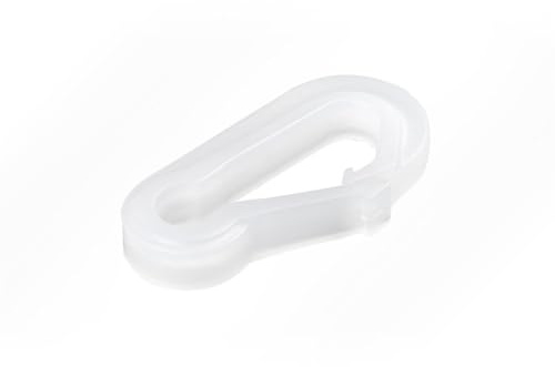 LYSEL® Kunststoff Karabinerhaken, (L) 62mm in Weiß (1 Stück)