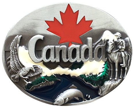 New Canada Canadian Maple Leaf Wildlife Belt Buckle Gürtelschnallen