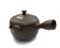 Kyusu Kyusu Théière japonaise en céramique, 270 ml, en céramique, avec poignée latérale et infuseur intégré en acier inoxydable, pour préparation du thé vert, marron
