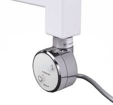 terma MOA Bluetooth Towel Rail Element | Electric Radiator Heating Element (Chrome, 200W)
