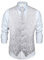 ENLISION Herren Paisley Weste Krawatte Einstecktuch Taschentuch Jacquard Weste Anzug Set, Weiß, Gr.- XL(Chest size 48')