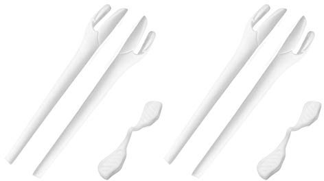 Lot de 2 paires de rechange en caoutchouc pour lunettes de soleil Oakley Radar EV Path/Pitch/Edge, (White Rubber Kits), Taille unique