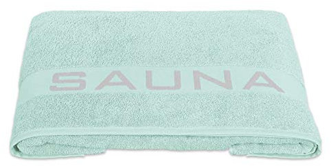 Delindo Lifestyle Saunatuch Colares, XXL Frottee Saunahandtuch für Damen, Baumwolle, Mint, 80x200 cm groß