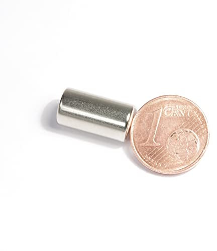 Neodym Magnet Mini 8x15mm Für Magnettafel Pinnwand Kühlschrank Starker Zylinder Magnete Verzinkt - Whiteboard Stabmagnet 8mm x 15mm – N45 Stark (50)