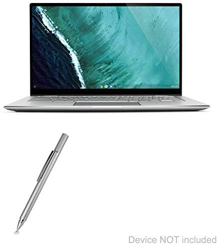 BoxWave Stylus Pen for ASUS Chromebook Flip C434 - Metallic Silver