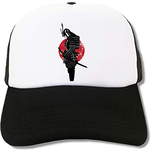 Dark Armoured Samurai Setting Sun Style Trucker Cap Baseball Hat