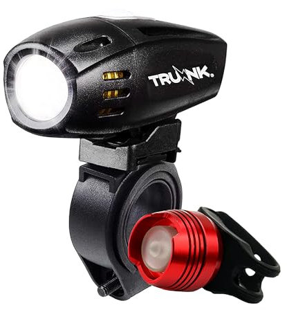 Truhnk® Ultra Bright USB Rechargeable Front Bike Light, Powerful Bicycle Front Headlight, 3 Light Modes, Easy to Install for Men Women Kids Road Mountain Cycling Black