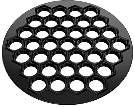 YARNOW Russische Ravioli Maker Knödel Form Pelmeni Metallform Knödel Maker Sibirische Maschine 37 Löcher